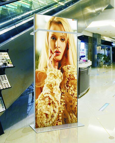 Double Sided Frameless Fabric Series Display Stand